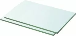 Furniture Limited - Schappen 2 St 30x15 Cm Glas Transparant