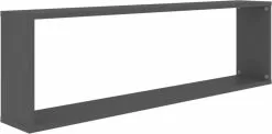Furniture Limited - Wandschappen Kubus 6 St 100x15x30 Cm Spaanplaat Grijs -DECORATIE Winkel 1200x595 1