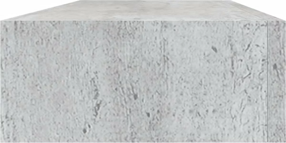 Furniture Limited - Wandschappen 2 St Met Lade 60x23,5x10 Cm MDF Betongrijs 10 Furniture Limited - Wandschappen 2 St Met Lade 60x23,5x10 Cm MDF Betongrijs - Afbeelding 8