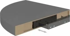 Furniture Limited - Hoekschappen Zwevend 2 St 35x35x3,8 Cm MDF Hoogglans Grijs 18 Furniture Limited - Hoekschappen Zwevend 2 St 35x35x3,8 Cm MDF Hoogglans Grijs -DECORATIE Winkel 1200x621 3