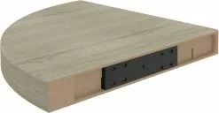 Furniture Limited - Hoekschap Zwevend 35x35x3,8 Cm MDF Eikenkleurig -DECORATIE Winkel 1200x621 6