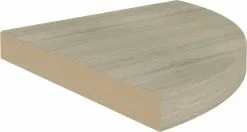 Furniture Limited - Hoekschap Zwevend 35x35x3,8 Cm MDF Eikenkleurig -DECORATIE Winkel 1200x643