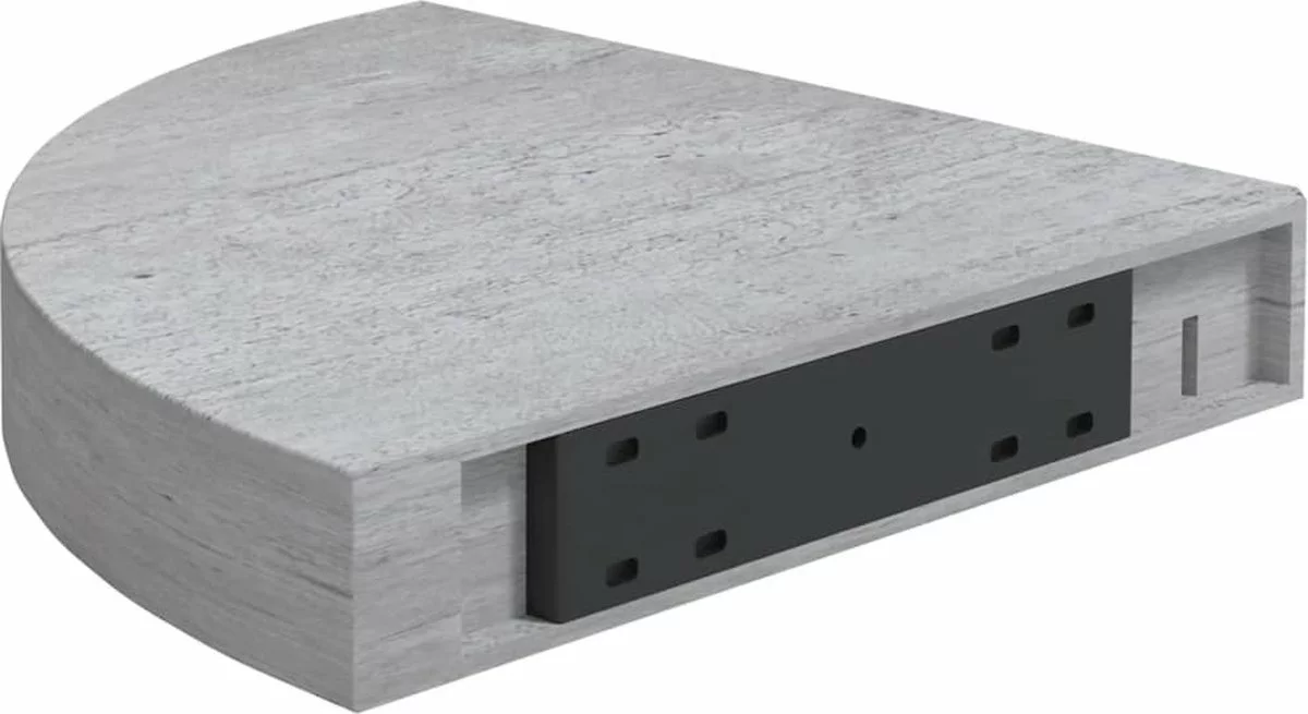 Furniture Limited - Hoekwandschappen 2 St 25x25x3,8 Cm MDF Betongrijs 8 Furniture Limited - Hoekwandschappen 2 St 25x25x3,8 Cm MDF Betongrijs - Afbeelding 6