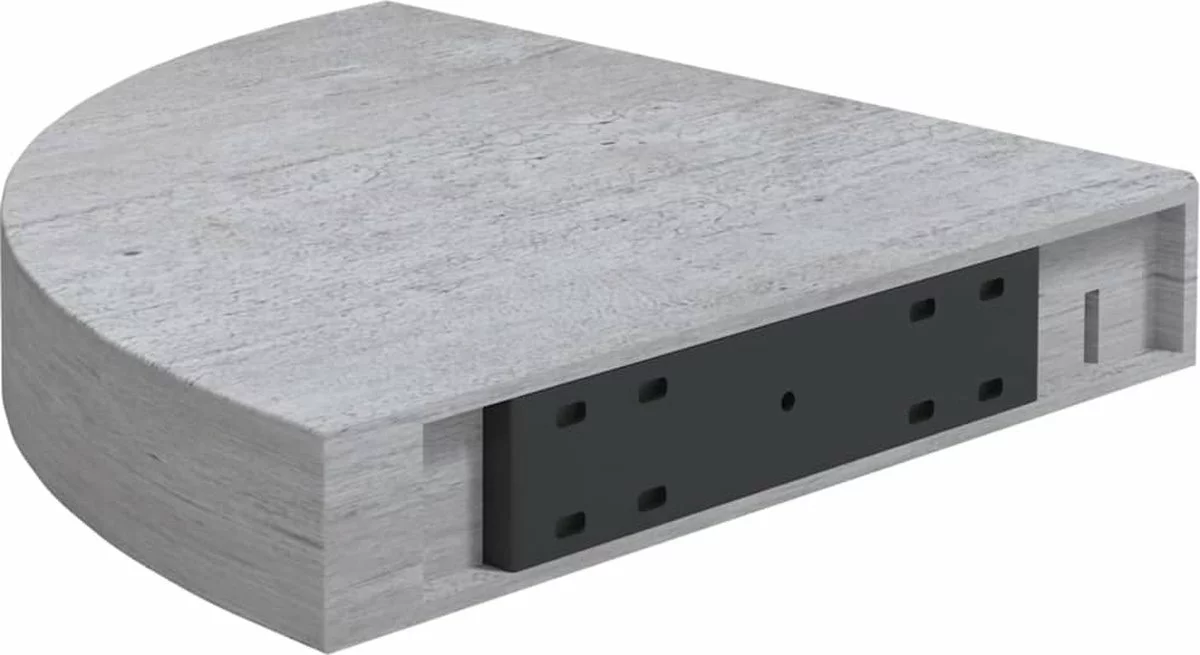 Furniture Limited - Hoekwandschappen 4 St 35x35x3,8 Cm MDF Betongrijs 5 Furniture Limited - Hoekwandschappen 4 St 35x35x3,8 Cm MDF Betongrijs - Afbeelding 3