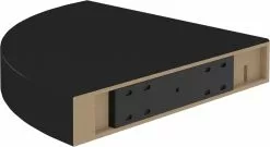 Furniture Limited - Hoekschap Zwevend 25x25x3,8 Cm MDF Zwart -DECORATIE Winkel 1200x657 1