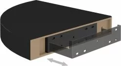 Furniture Limited - Hoekschap Zwevend 25x25x3,8 Cm MDF Zwart -DECORATIE Winkel 1200x659 1