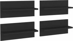 Furniture Limited - Wandschappen 4 St 40x11,5x18 Cm Spaanplaat Zwart 19 Furniture Limited - Wandschappen 4 St 40x11,5x18 Cm Spaanplaat Zwart -DECORATIE Winkel 1200x674