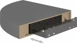 Furniture Limited - Hoekschappen Zwevend 2 St 25x25x3,8 Cm MDF Hoogglans Grijs -DECORATIE Winkel 1200x681 1