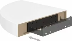 Furniture Limited - Hoekschappen Zwevend 2 St 25x25x3,8 Cm MDF Hoogglans Wit -DECORATIE Winkel 1200x683