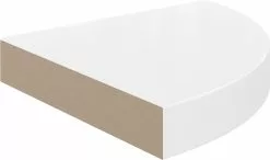 Furniture Limited - Hoekschappen Zwevend 2 St 25x25x3,8 Cm MDF Hoogglans Wit -DECORATIE Winkel 1200x709 1