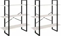 Furniture Limited - Hoge Kast 100x30x210 Cm Massief Grenenhout Wit -DECORATIE Winkel 1200x709