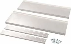 Furniture Limited - Zwevend Schap 2-laags 100x30 Cm Roestvrij Staal -DECORATIE Winkel 1200x744