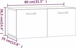Furniture Limited - Wandkast 80x35x36,5 Cm Bewerkt Hout Gerookt Eikenkleurig -DECORATIE Winkel 1200x756 2