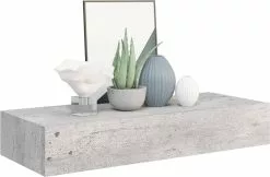 Furniture Limited - Wandschappen 2 St Met Lade 60x23,5x10 Cm MDF Betongrijs 15 Furniture Limited - Wandschappen 2 St Met Lade 60x23,5x10 Cm MDF Betongrijs -DECORATIE Winkel 1200x788 4