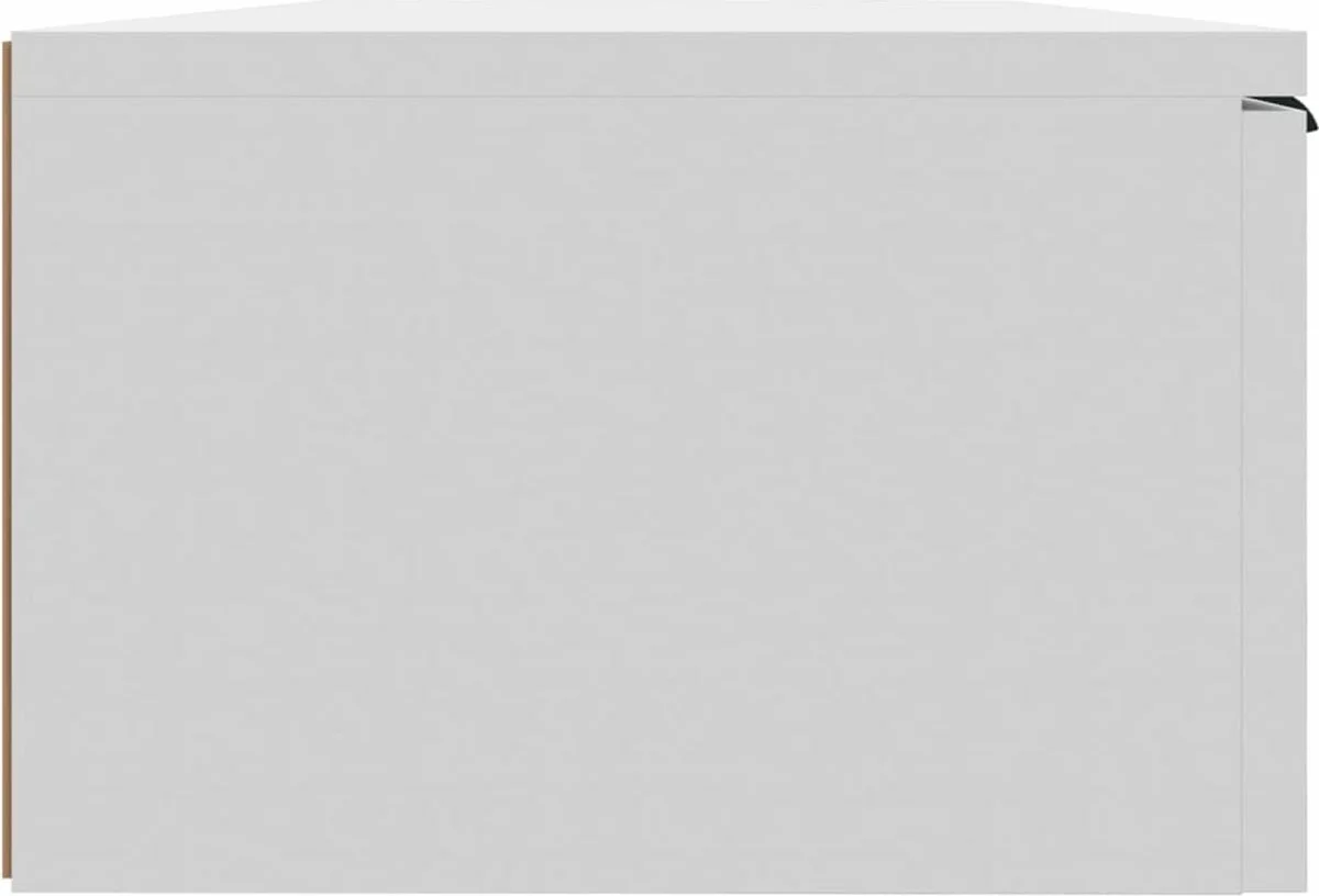 Furniture Limited - Wandkast 68x30x20 Cm Bewerkt Hout Wit 6 Furniture Limited - Wandkast 68x30x20 Cm Bewerkt Hout Wit - Afbeelding 4