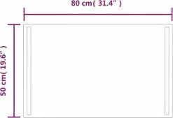 Furniture Limited - Badkamerspiegel LED 80x50 Cm -DECORATIE Winkel 1200x819