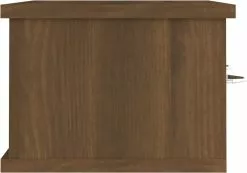 Furniture Limited - Wandkast 60x26x18,5 Cm Bewerkt Hout Bruineikenkleurig -DECORATIE Winkel 1200x841