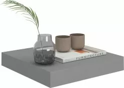 Furniture Limited - Wandschap Zwevend 23x23,5x3,8 Cm MDF Grijs -DECORATIE Winkel 1200x862 2