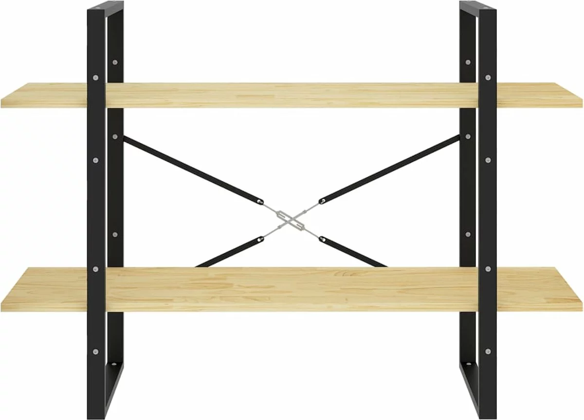 Furniture Limited - Boekenkast Met 2 Schappen 100x30x70 Cm Massief Grenenhout 9 Furniture Limited - Boekenkast Met 2 Schappen 100x30x70 Cm Massief Grenenhout - Afbeelding 7