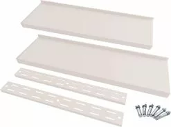 Furniture Limited - Wandschappen Zwevend 2-laags 2 St 300x30 Cm Roestvrij Staal -DECORATIE Winkel 1200x895 1