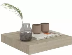 Furniture Limited - Wandschap Zwevend 23x23,5x3,8 Cm MDF Eikenkleur -DECORATIE Winkel 1200x914