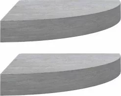 Furniture Limited - Hoekwandschappen 2 St 25x25x3,8 Cm MDF Betongrijs 19 Furniture Limited - Hoekwandschappen 2 St 25x25x3,8 Cm MDF Betongrijs -DECORATIE Winkel 1200x945