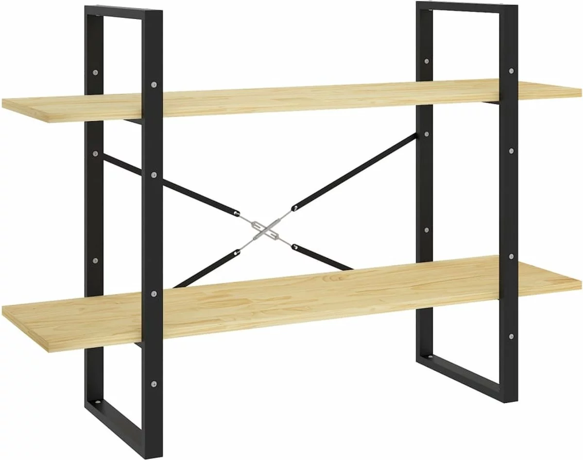 Furniture Limited - Boekenkast Met 2 Schappen 100x30x70 Cm Massief Grenenhout 11 Furniture Limited - Boekenkast Met 2 Schappen 100x30x70 Cm Massief Grenenhout - Afbeelding 9