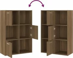 Furniture Limited - Opbergkast 60x29,5x90 Cm Bruineikenkleurig -DECORATIE Winkel 1200x955 1