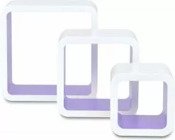 Furniture Limited - Wandplanken Kubus 6 St Wit En Paars 13 Furniture Limited - Wandplanken Kubus 6 St Wit En Paars -DECORATIE Winkel 1200x959 1