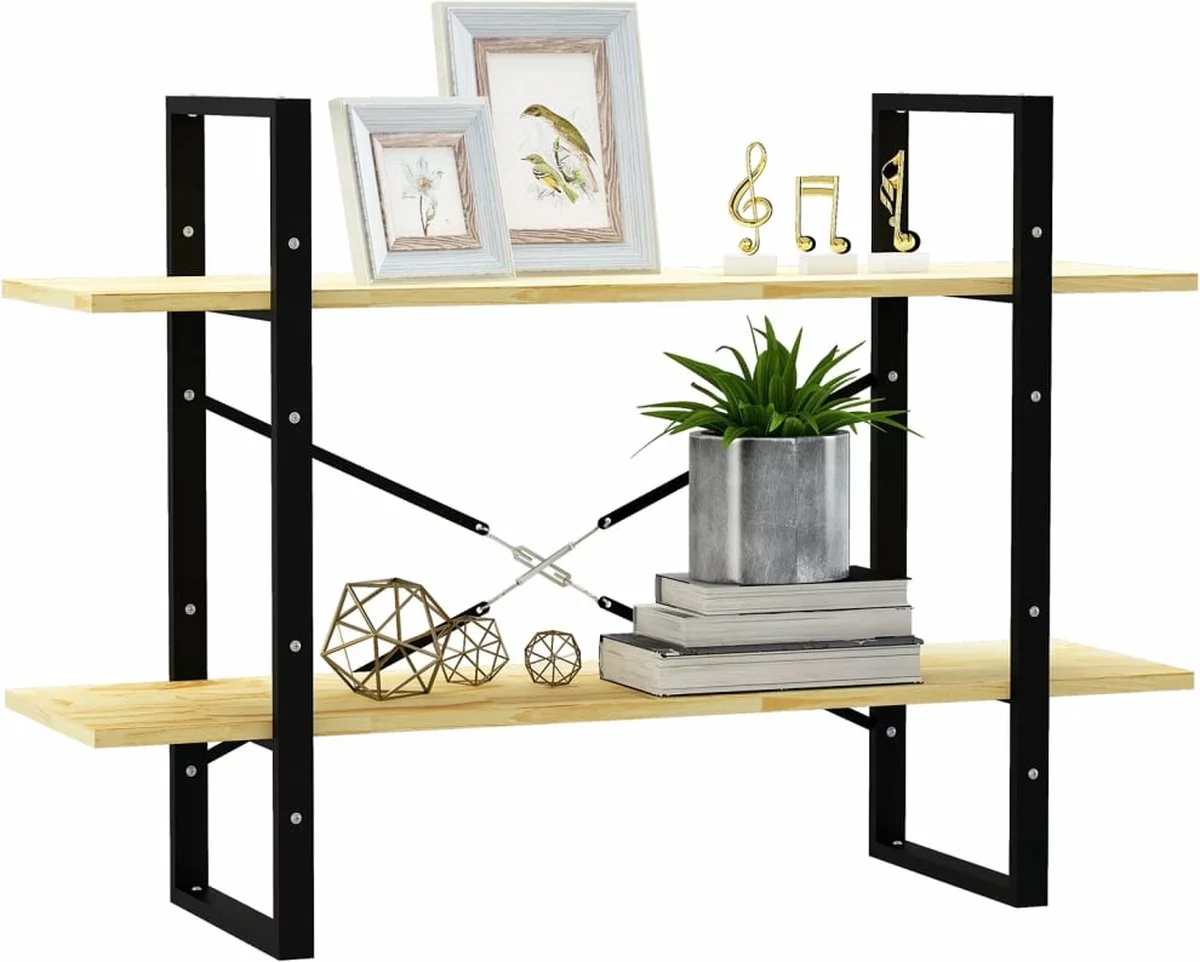 Furniture Limited - Boekenkast Met 2 Schappen 100x30x70 Cm Massief Grenenhout 8 Furniture Limited - Boekenkast Met 2 Schappen 100x30x70 Cm Massief Grenenhout - Afbeelding 6