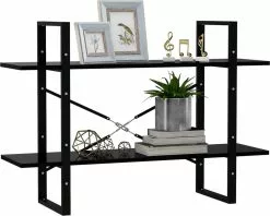 Furniture Limited - Boekenkast Met 2 Schappen 100x30x70 Cm Spaanplaat Zwart 12 Furniture Limited - Boekenkast Met 2 Schappen 100x30x70 Cm Spaanplaat Zwart -DECORATIE Winkel 1200x963 1