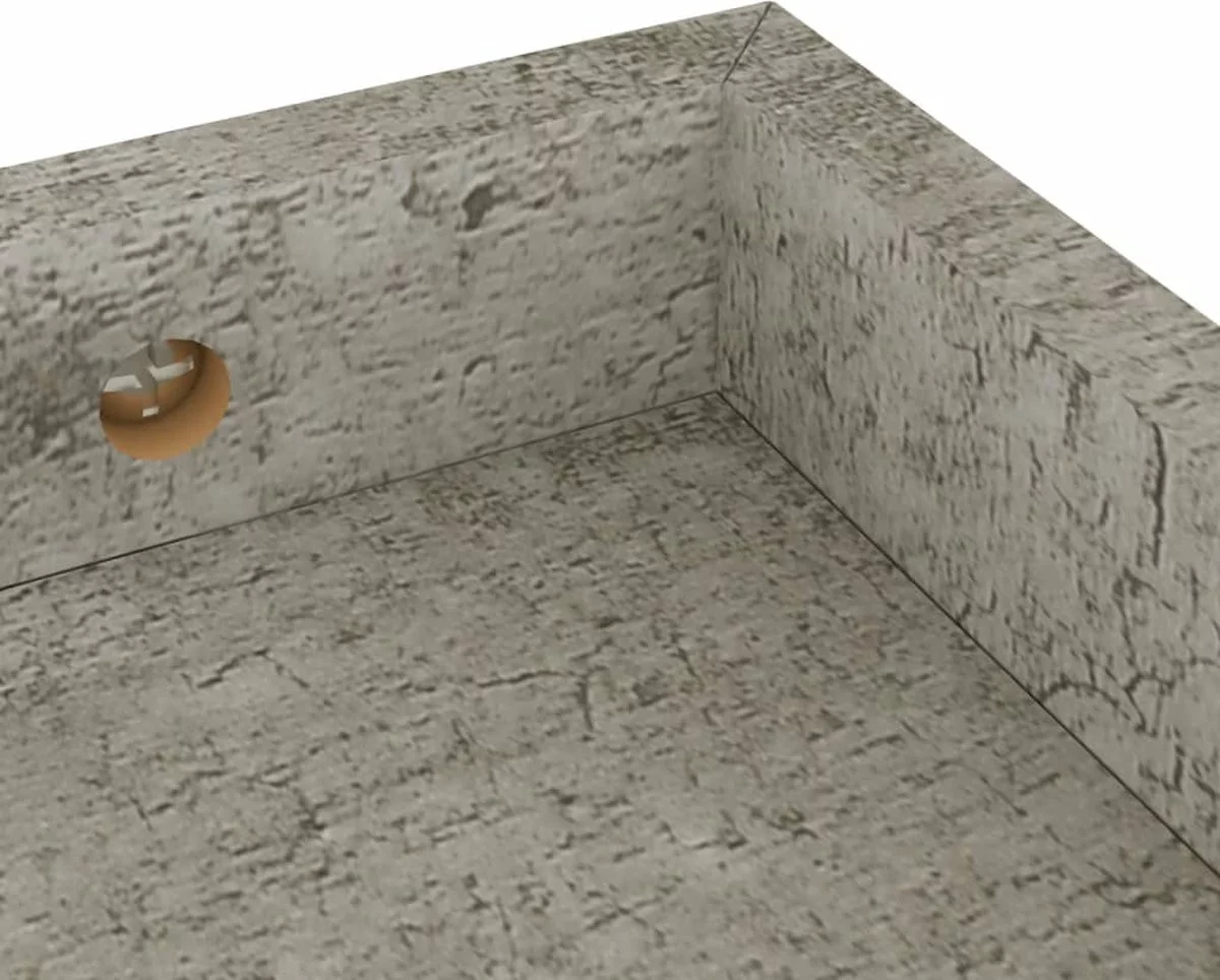 Furniture Limited - Wandschappen 4 St Loggia 60x15x4 Cm MDF Betongrijs 8 Furniture Limited - Wandschappen 4 St Loggia 60x15x4 Cm MDF Betongrijs - Afbeelding 6