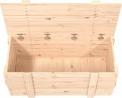 Furniture Limited - Opbergbox 91x40,5x42 Cm Massief Grenenhout -DECORATIE Winkel 1200x967
