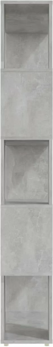 Furniture Limited - Boekenkast/kamerscherm 80x24x155 Cm Spaanplaat Betongrijs 7 Furniture Limited - Boekenkast/kamerscherm 80x24x155 Cm Spaanplaat Betongrijs - Afbeelding 5