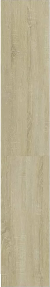 Furniture Limited - Boekenkast Met 4 Schappen 80x24x142 Cm Bewerkt Hout Sonoma Eik 7 Furniture Limited - Boekenkast Met 4 Schappen 80x24x142 Cm Bewerkt Hout Sonoma Eik - Afbeelding 5