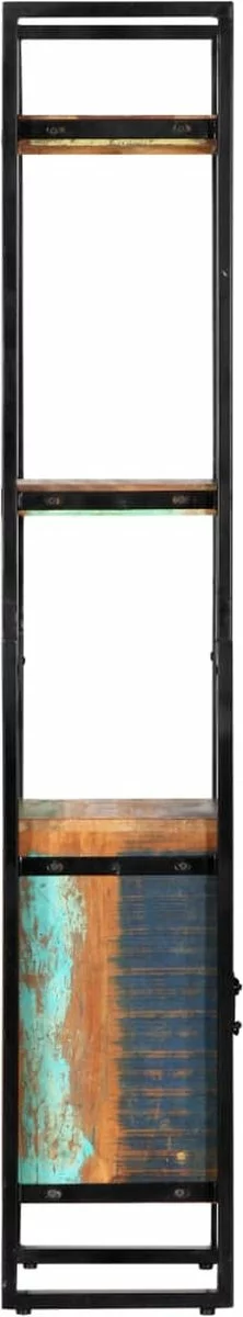 Furniture Limited - Boekenkast 45x30x171 Cm Massief Gerecycled Hout 11 Furniture Limited - Boekenkast 45x30x171 Cm Massief Gerecycled Hout - Afbeelding 9