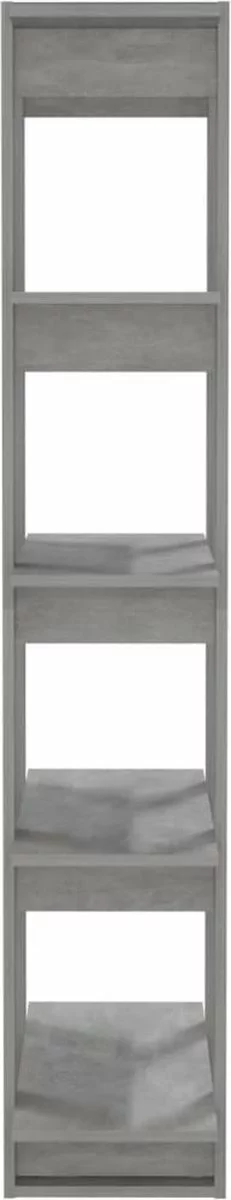Furniture Limited - Boekenkast/kamerscherm 80x30x160 Cm Spaanplaat Betongrijs 7 Furniture Limited - Boekenkast/kamerscherm 80x30x160 Cm Spaanplaat Betongrijs - Afbeelding 5