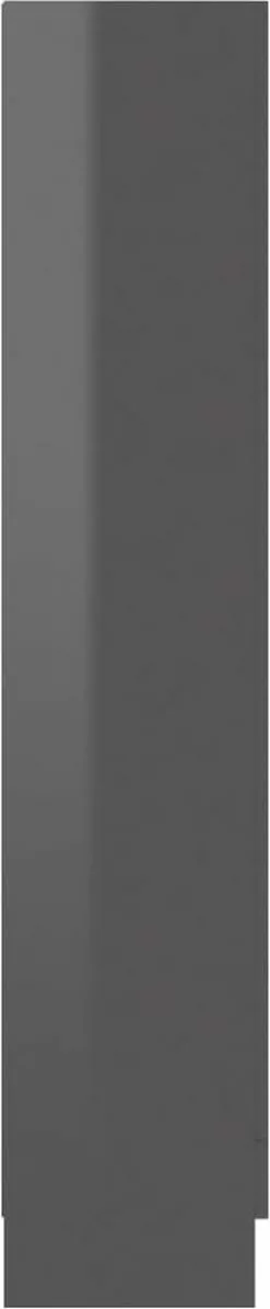 Furniture Limited - Vitrinekast 82,5x30,5x150 Cm Spaanplaat Hoogglans Grijs -DECORATIE Winkel 248x1200
