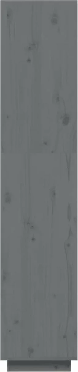 Furniture Limited - Boekenkast/kamerscherm 40x35x167 Cm Massief Grenenhout Grijs 11 Furniture Limited - Boekenkast/kamerscherm 40x35x167 Cm Massief Grenenhout Grijs - Afbeelding 9