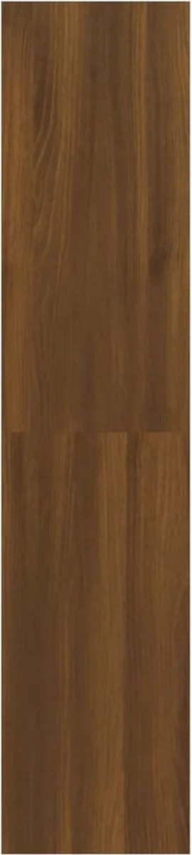 Furniture Limited - Boekenkast/kamerscherm 100x30x135 Cm Bruineikenkleurig 10 Furniture Limited - Boekenkast/kamerscherm 100x30x135 Cm Bruineikenkleurig - Afbeelding 8