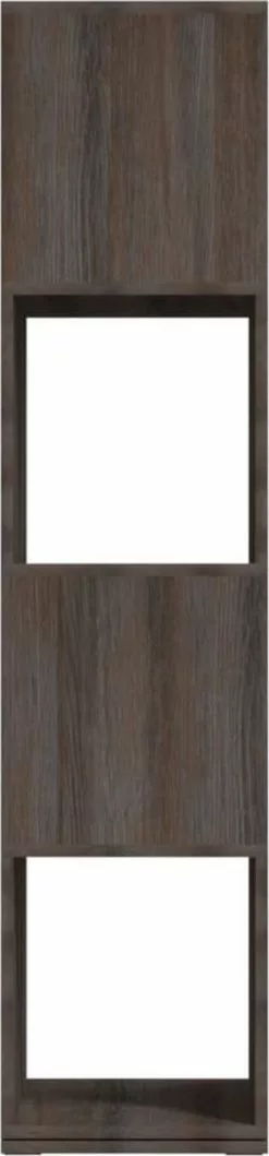 Furniture Limited - Draaikast 34,5x34,5x147,5 Cm Spaanplaat Grijs En Sonoma Eiken -DECORATIE Winkel 280x1200