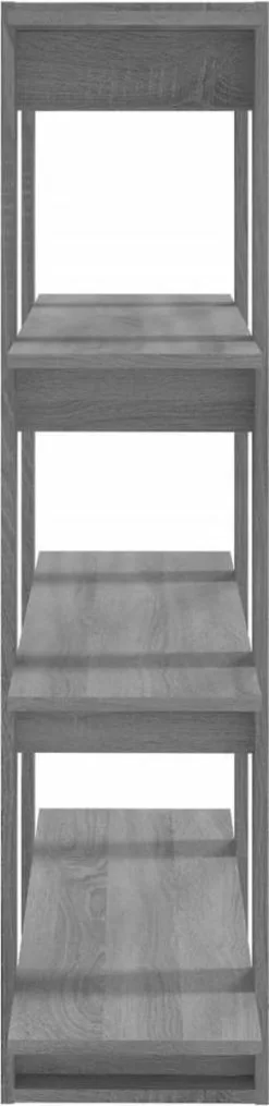 Furniture Limited - Boekenkast/kamerscherm 100x30x123,5 Cm Grijs Sonoma Eiken -DECORATIE Winkel 292x1200 1