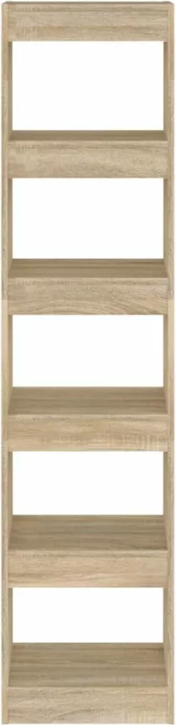 Furniture Limited - Boekenkast/kamerscherm 40x30x166 Cm Sonoma Eikenkleurig 11 Furniture Limited - Boekenkast/kamerscherm 40x30x166 Cm Sonoma Eikenkleurig -DECORATIE Winkel 292x1200