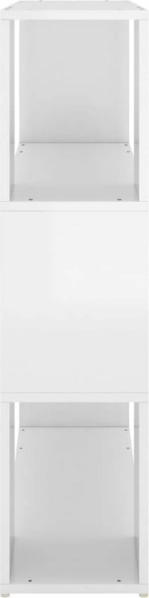 Furniture Limited - Boekenkast/kamerscherm 100x24x94 Cm Hoogglans Wit 5 Furniture Limited - Boekenkast/kamerscherm 100x24x94 Cm Hoogglans Wit - Afbeelding 3