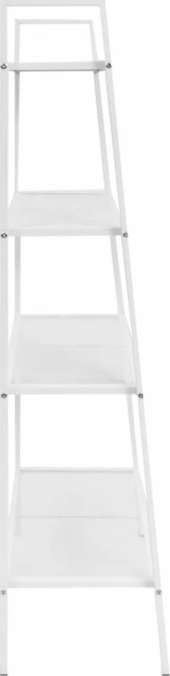 Furniture Limited - Ladder Boekenkast 4 Schappen Metaal Wit 10 Furniture Limited - Ladder Boekenkast 4 Schappen Metaal Wit -DECORATIE Winkel 303x1200