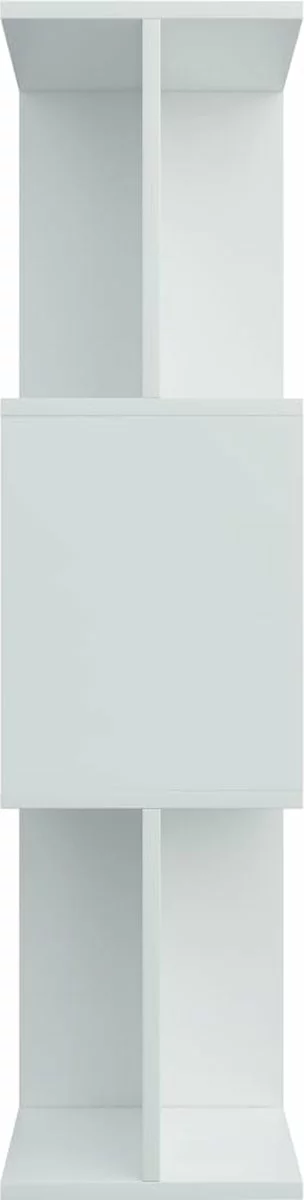 Furniture Limited - Boekenkast/kamerscherm 80x24x96 Cm Bewerkt Hout Wit 9 Furniture Limited - Boekenkast/kamerscherm 80x24x96 Cm Bewerkt Hout Wit - Afbeelding 7