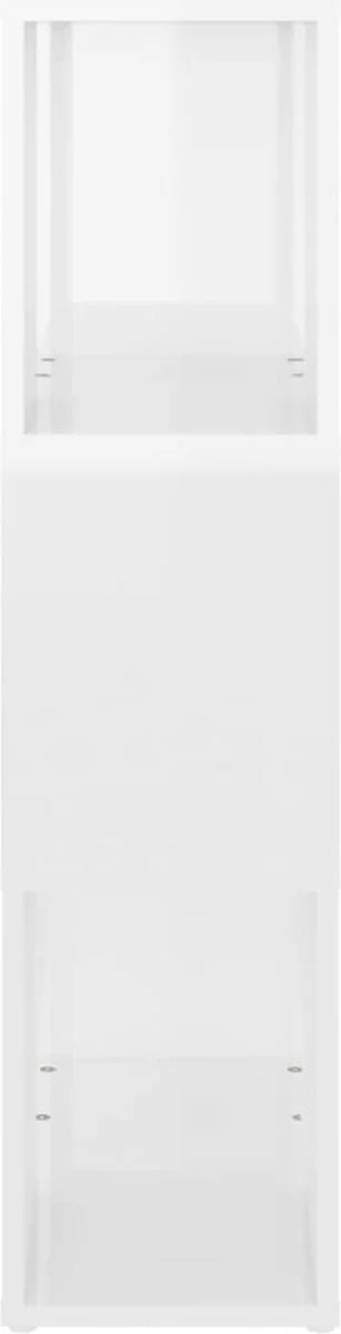 Furniture Limited - Boekenkast/kamerscherm 60x24x94 Cm Spaanplaat Hoogglans Wit 6 Furniture Limited - Boekenkast/kamerscherm 60x24x94 Cm Spaanplaat Hoogglans Wit - Afbeelding 4