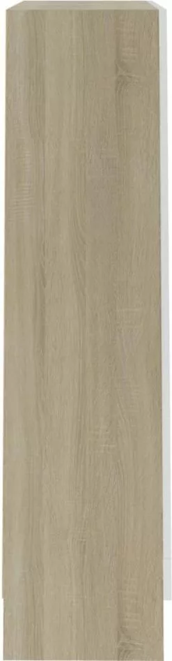 Furniture Limited - Boekenkast 82,5x30,5x115 Cm Spaanplaat Wit Sonoma Eikenkleurig -DECORATIE Winkel 313x1200