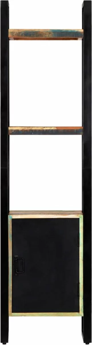 Furniture Limited - Boekenkast 45x30x171 Cm Massief Gerecycled Hout 6 Furniture Limited - Boekenkast 45x30x171 Cm Massief Gerecycled Hout - Afbeelding 4