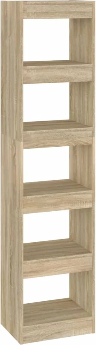 Furniture Limited - Boekenkast/kamerscherm 40x30x166 Cm Sonoma Eikenkleurig 9 Furniture Limited - Boekenkast/kamerscherm 40x30x166 Cm Sonoma Eikenkleurig - Afbeelding 7